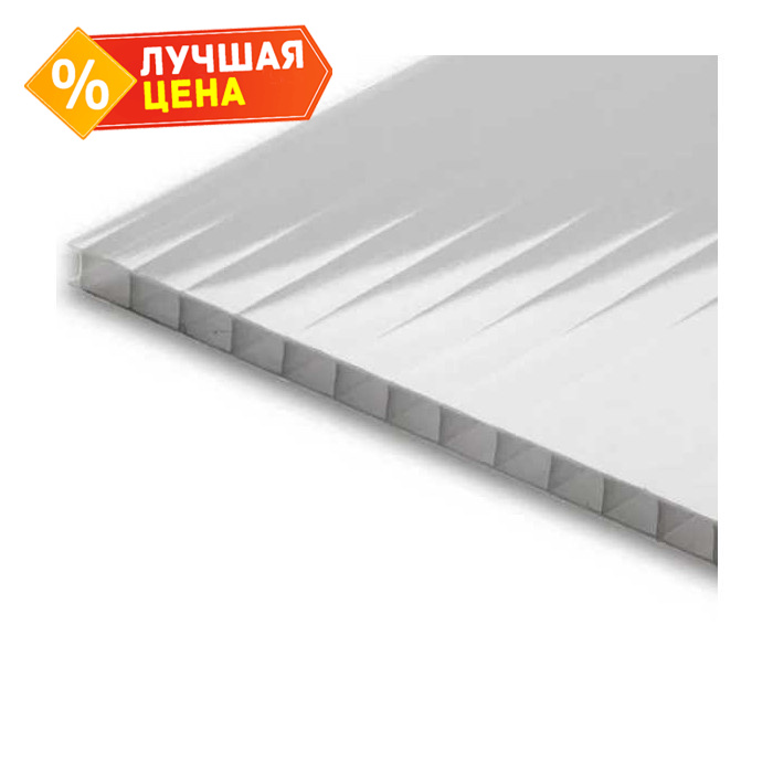 Сотовый поликарбонат 25 мм BORREX опал 2100х6000 мм