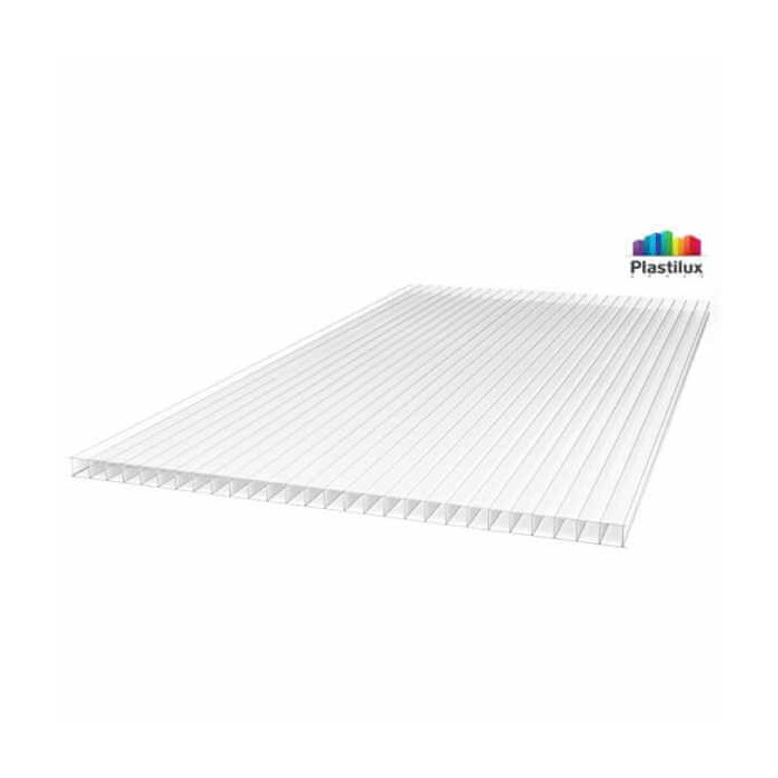 Сотовый поликарбонат 8 мм ROYALPLAST 2-UV ГОСТ прозрачный 2100х6000 мм