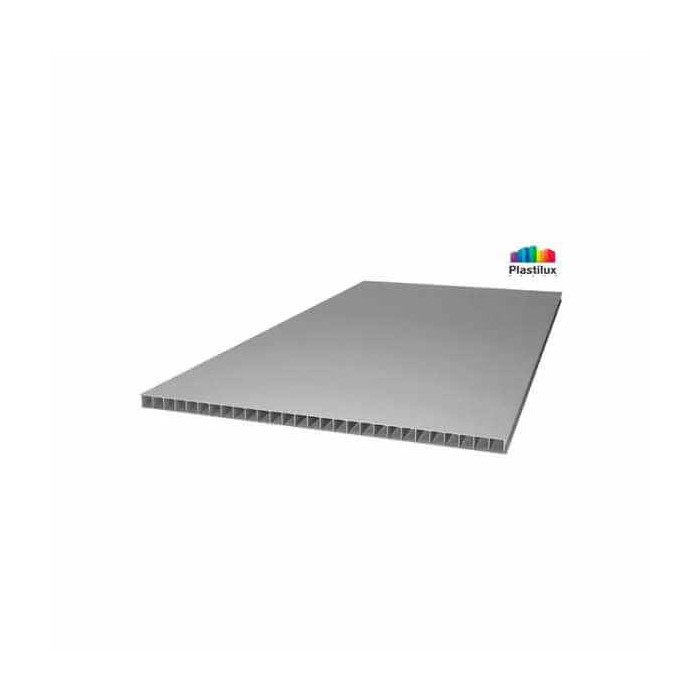 Сотовый поликарбонат 10 мм ROYALPLAST 2-UV премиум серебро 2100х12000 мм
