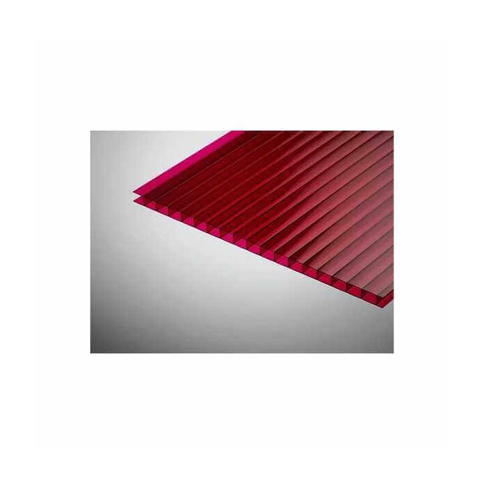 Сотовый поликарбонат 8 мм ПОЛИГАЛЬ ПРАКТИЧНЫЙ гранат 2100х12000 мм